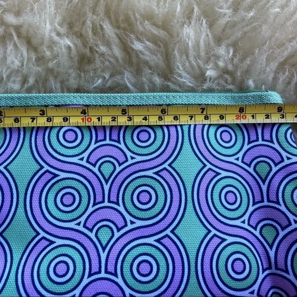 Jonathan Adler for Clinique large Cosmetics Bag Swirl Pattern